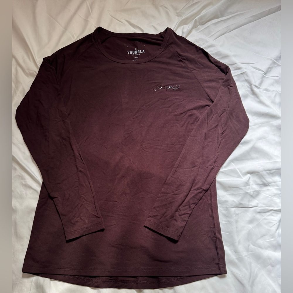 YoungLA Men's Long Sleeve Tee - Dark Brown